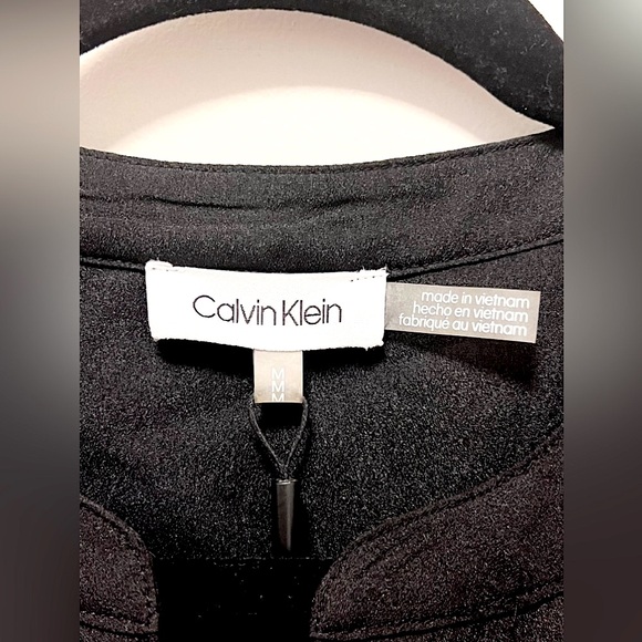 Calvin Klein Black Button Down Shirt (Medium) RN 54163 **BRAND NEW W/ TAGS!!🔖🎁** - Picture 6 of 11